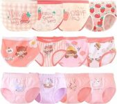 Boletochic 12 Pacchetto Ragazze Biancheria Intima Cotone Ragazze calzonini Pantaloni Morbidi Traspiranti Baby Briefs 2-14 Anni – B0FG2H62ZD