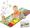 Rodzon Tappetino Musicale per Bambini,per Pianoforte,da Ballo con10 Animali Natale e Compleanno per Ragazzi 1 2 3 4 5 6 Regalo – B0C7VP45P4
