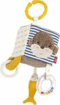 Fehn Activity-Würfel Otter – Motorik-Spielzeug mit Greifelementen zum Aufhängen – Für Babys und Kleinkinder AB 0+ Monaten – Maße: 10 x 10 cm – B0D7HKJ315