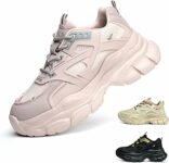 Gugifcto Scarpe Antinfortunistiche Donna Scarpe da Lavoro con Punta in Acciaio Antiscivolo Traspiranti Scarpe Sicurezza Leggere Comode 36-42 EU – B0F628TV9C