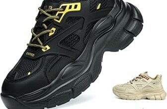 Gugifcto Scarpe Antinfortunistiche Donna Scarpe da Lavoro con Punta in Acciaio Antiscivolo Traspiranti Scarpe Sicurezza Leggere Comode 36-42 EU – B0F61WPT39