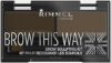 Rimmel London Kit Sopracciglia Brow This Way – Sopracciglia Perfette in 3 Step – Dark Brown – 17.2 g – B00MGK9Q9S