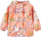 JinBei Cappotto Impermeabile Bambini con Cappuccio Softshell Giacca Antipioggia Leggera Bambino Sportiva Cappotti Antivento Esterni con Fodera Morbida Ragazzi Ragazze Abbigliamento 2-10 Anni – B0D9B7JDNN