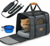 Trasportino per Cani e Gatti, Morpilot Gabbietta Morbida per Animali Domestici, Borsa portabile o a Tracolla in Tessuto da Trasporto Confortevole, Borsa Ripiegabile Viaggio Sull’ Aereo – B0CZ74TSVR