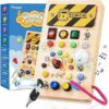 Busy Board Montessori Activity Board a Partire da 1 Anno Giocattolo Montessori in Legno con 8 interruttori, 15 luci a LED, 6 musiche per Neonati e Bambini Piccoli Educazione sensoriale – B0CLGS3Q1S