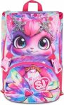 SJ GANG STYLE JAM GANG Zaino Scuola Estensibile Big CATLED, Fucsia, Zaino con Divisorio Interno, Tasca Superiore con Occhi LED, Tasca per Borraccia, 24 L, Zaino Scuola Elementare, Bambina – B0DZHMJYSY