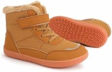 Dinint Bambini Barefoot Stivali Invernali con Imbottitura Calda,Bambini Scarpe da Escursione Comode&Antiscivolo,Mid Trekking Shoes Outdoor Unisex-Bambini e Ragazzi Gr.25-36 EU – B0DG1VKFV8