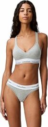Calvin Klein Women Cotone Moderno più Perizoma, Grigio – B00KMGVHGI