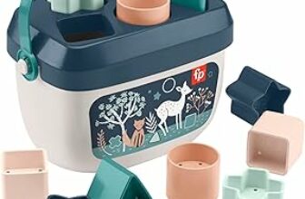 Fisher-Price – Blocchi Assortiti Cerbiatto Blu, Set di 10 Blocchi da Impilare e Identificare per Neonati dai 6 Mesi in su, Giocattolo per Bambini 6+ Mesi, HJP20 [Esclusivo Amazon] – B09P9HNXTM