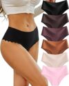 Sth Big Mutande Donna Senza Cuciture Vita Alta Slip Microfibra Intimo Sexy Multipla Culotte Underwear Invisibili Mutandine Donna Briefs Pacco da 6 – B0DTT2163D
