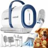 oneisall toelettatura e aspirazione a Vuoto per Animali Domestici, Tosatrice per Cani e Gatto Pelo Lungo Professionale, 7 Strumenti per la toelettatura Per la depilazione di cani e gatti (1,5L) – B0BJ2P1LZV