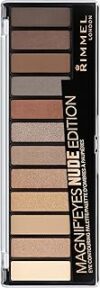 Rimmel London Palette Ombretti Magnifeyes, 2 Tonalità Multiuso dal Finish Matte, Perlato e Gitter Edition, 001 Nude – B073WYXK64