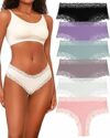 BeReady Mutande Brasiliana Donna Cotone Slip Pizzo Set Mutandine a Vita Bassa Intimo Seducente Culotte Underwear Pacco da 6 – B0CBCFRZV6