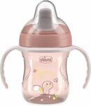 Chicco Training Cup, in Plastica Un Bicchiere Antigoccia Bambini, Una Tazza per Imparare a Bere, Beccuccio Ergonomico Semi-Soft, Valvola e Manici Rimovibili, 6 Mesi+, senza BPA, Rosa – B0DTPQVJFT