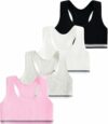 Domee Reggiseni Sportivi Intimo Cotone Bambina Ragazze per 6-12 Anni 4 Pack – B0D8HX4MWV