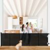 Cancelletto di sicurezza retrattile extra largo, 0-300 cm Porta retrattile e cancelletto per bambini e animali domestici, barriera per bambini estensibile, adatto per uso interno ed esterno – B0FK8RSWXR