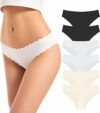 TANSTC Mutande Donna Invisibile Slip A Vita Bassa Senza Cuciture Mutande Elastico Brief Femminili Pantaloncini Pacco da 6 – B0D4D5363C