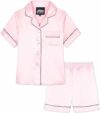 CityComfort Pigiama Bambina Corto Pigiami Estivi Ragazza Set Pigiami Raso 2 Pezzi Camicia con Bottoni Abbigliamento da Casa Traspirante Idea Regalo – B0963RDQDR