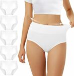 FALARY Mutande Vita Alta Donna in Cotone, Pacco da 5 – B07Z9W6364