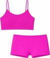 Risalti Set Top Bambina e Pantaloncini in Microfibra – Top e Culotte Bambina Morbidi, Completo Intimo Bimba Senza Cuciture ed Etichette, Bracciali Colorati Omaggio – Made in Italy – B0DCCBYDP2