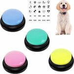 Pulsanti per Cani, 4 Pezzi Pulsante per l’addestramento del Cane, Set di Bottoni per Cani con Adesivi, Registrazione e Riproduzione di 30 Secondi, Tappetino in Gomma per Cani Animali Domestici – B0FCG2TXP9