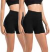 Leafigure Set di 2 pantaloni da ciclismo da donna, a vita alta, opachi, estivi, per palestra, fitness, yoga – B0DPFKXJLR