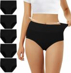 FALARY Mutande Vita Alta Donna in Cotone, Pacco da 5 – B07Z9V1638