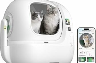 PETKIT PUROBOT MAX PRO 2 Lettiera Gatto Autopulente, Fotocamera AI, Ingresso Ultra Largo, Visione Notturna 210°, App WiFi 2,4/5GHz, Imballaggio Senza Contatto, Monitoraggio Salute, Multi-Gatto – B0FJFB6YXB
