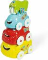 Clementoni Baby Veicoli attività, Macchinine per Bambini 10+ Mesi, Gioco Prima Infanzia Made in Italy, Play for Future, 4 Mezzi Impilabili per Sviluppare Coordinazione, Manualità e creatività, 17111 – B01FJVZ48C