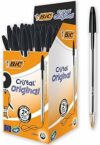 BIC Cristal Original, Penne Nere a Sfera, Punta Media, 1 mm, Confezione 50 Penne, Fornitura per Cancelleria Scuola e Ufficio – B000I5ZK2U