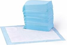 Amazon Basics Tappetini per l’addestramento di cani e cuccioli, design a 5 strati a prova di perdite con superficie ad asciugatura rapida, dimensione standard, confezione da 50, Blu – B00MW8G3YU