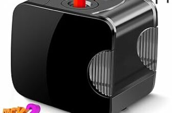 Temperamatite Elettrico USB Professionale Doppio Foro 6-12mm, Temperino con Serbatoio, 4 Lame, Temperino Elettrico per Bambini Temperini per Matite, Matite Colorate adatto per Scuola, Ufficio – B0DRX63C47
