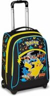Seven Big Trolley Pokemon Scuola Fisso, Nero, 2 in 1, Doppio Uso, Trolley e Zaino, Zaino Scuola Elementare, Bambino – B0F9B2PJ5R
