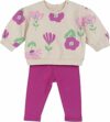 Chicco In Morbido Tessuto E Impreziosito Da Un Grazioso Colletto 261 Completo con T-shirt e Pantaloni Bimba 0-24 (Pacco da 1) – B0F8QKM3LL
