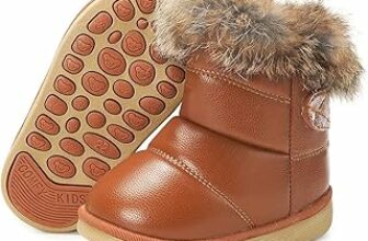Gaatpot Stivali per Bambine e Ragazze Stivaletti da Neve Scarpe con Invernali Stivale con Imbottitura Calda Impermeabili PU Unisex – Bambini – B09BF9HYGF