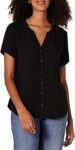 Amazon Essentials Donna Camicetta in Tessuto a Maniche Corte con vestibilità Comoda – B082ZTHMDF