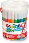 CARIOCA Jumbo | Pennarelli Lavabili per Bambini in Barattolo con Maniglia, Set Pennarelli Punta Grossa, 50 Colori – B00ADP4JHM