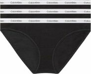 Calvin Klein Slip Donna CK Confezione 3 Capi Mutande Elastico a Vista Cotone Elasticizzato Articolo QD5207E – B0C8FBXG9B