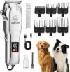 KAEFUYS Tosatrice per Cani Pelo Lungo Professionale Motore Potente 7000 RPM Display LED e Impermeabile IPX7 Tagliacapelli per Animali Domestici Pelo Lungo e Folto con Design Wireless per Cani e Gatti – B0F8VBFN2Z