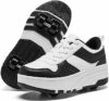 ANEFUN Scarpe da skate per bambini, ragazze, ragazzi, staccabili, alla moda, con ruote – B0D89WG67Y