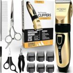 PetKing Tosatrice Professionale per Cani – Kit di Toelettatura Premium per Cani e gatti con Pelo Folto, Tosatrice per Animali Domestici Silenziosa e Senza Fili, Tagliacapelli a Bassa Rumorosità – B0B6W8SXLW