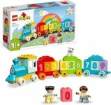 LEGO DUPLO Treno dei Numeri – Impariamo a Contare – Giochi Didattici Montessori – con Mattoncini Numerati e Colorati e 2 Personaggi Giocattolo – Idea Regalo per Bambini e Bambine da 1+ Anni – 10954 – B08W5FV9GN