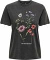 ONLY Maglietta Stampata a Manica Corta Donna Top Basic Girocollo con Scritta Shortsleeve ONLLUCY. – B0C9R417BF