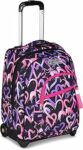 Seven Zaino Trolley, Scuola Elementare, Doppio Uso, Doppio Scomparto, Spallacci a Scomparsa, Bambina, Lovely Elements, rosa – B0DZHJKBQW