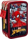 Clondo Astuccio 3 Scomparti Scuola Bambini Per Spiderman Fan Completo 44 Pezzi – Effetto 3D con Personaggi – 20x12x7 cm – Kit Cancelleria Triplo Corredo Elementare e Primaria 6+ Anni – B0H2JX66C1