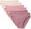 Amazon Essentials Slip Bikini a Taglio Alto in Cotone Elasticizzato Donna, Confezione Multipla – B0FVLFLLCD