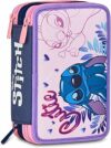 Disney Astuccio Scuola 3 Scomparti, LILO & STITCH- 2CUTE, Multicolore – Portapenne Multi Scomparto Con Matite, Penne e Colori – B0CZ4BR437