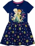 Disney Abito per Ragazze Il Regno di Ghiaccio Frozen | Manica Corta – B07VT3JXLK