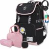 Zaino Scuola Media Superiore Ragazza Elementare, Zaini per la Scuola per 8-18 Anni Bimba Donna Adolescenti Bambina, Zainetti per Bambini, per Ragazze Ragazzo, Scatola per il Pranzo/Astuccio Set – B09F92SR6J