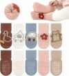 YANWANG 5 Paia Calzini Antiscivolo in Cotone Spesso per Neonati Calzini Termici Invernali per Bambini e Bambine – B0FNQRW8NK